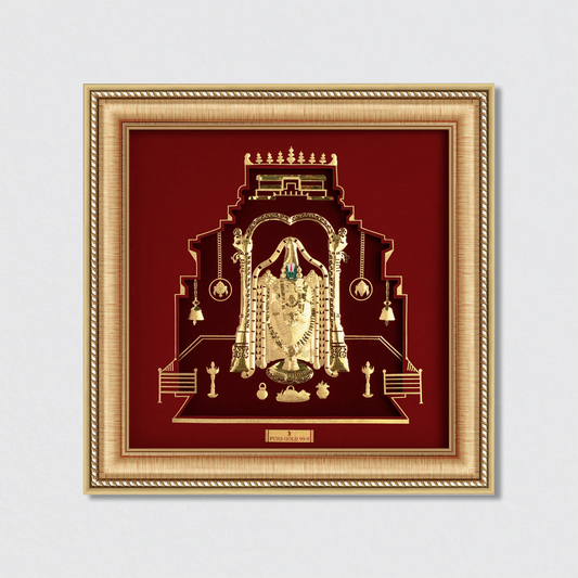 Lord Tirupati Balaji Gold Frame by Prima Art
