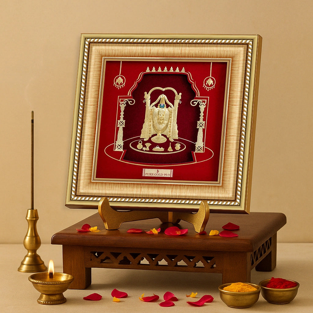 Prima Art , Prima Art India, Prima Art artwork, Prima Art 99.90% gold sheet artwork, 24k gold sheet artwork, Devotional artwork , Prima Art 24k gold sheet artwork, Balaji gold artwork
