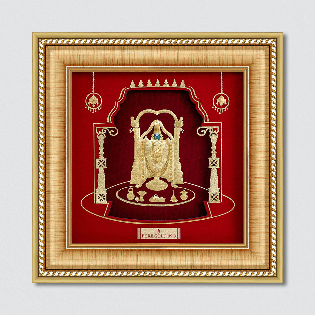 Prima Art , Prima Art India, Prima Art artwork, Prima Art 99.90% gold sheet artwork, 24k gold sheet artwork, Devotional artwork , Prima Art 24k gold sheet artwork, Balaji gold artwork