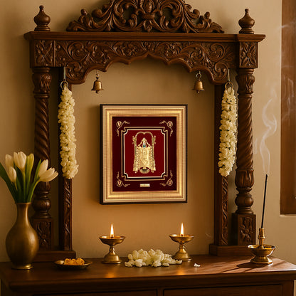 Tirupati Balaji gold wall hanging for home decor