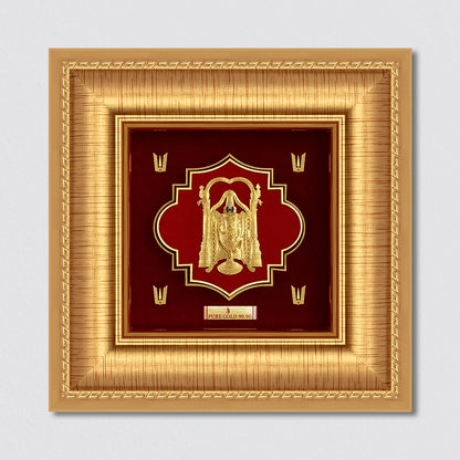 Lord Venkateswara 24K Gold Plated Frame