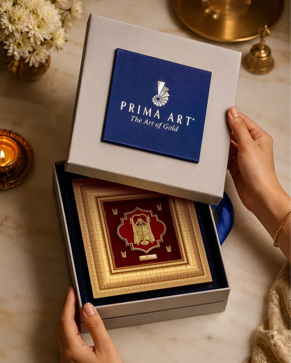 Lord Balaji Photo frame premium wall art in Gold