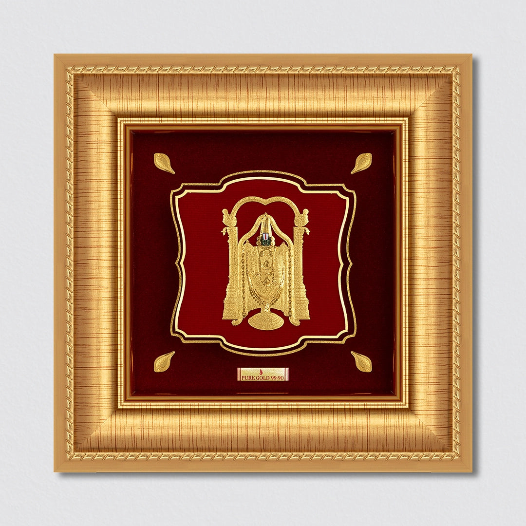 Lord Venkateswara Balaji pure 24K gold plated 