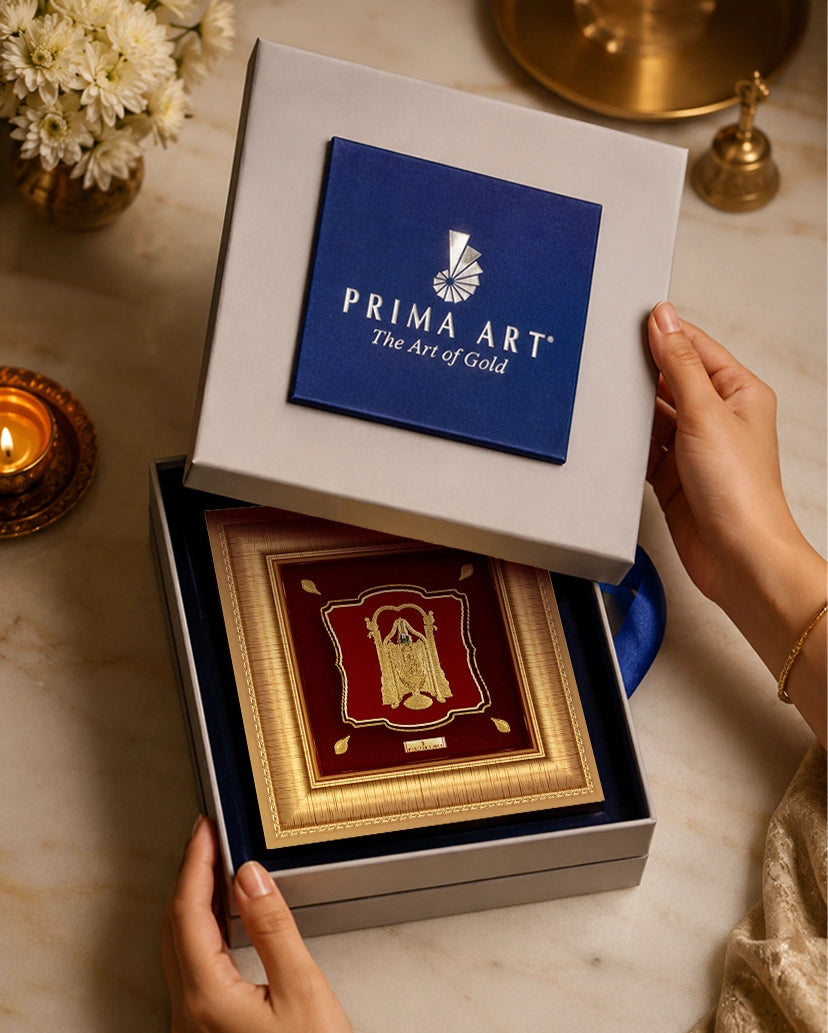 Tirupati Balaji Photo Frame in Gold 24K