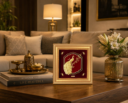 Peacock wall frame for gifting and home decor by Prima Art