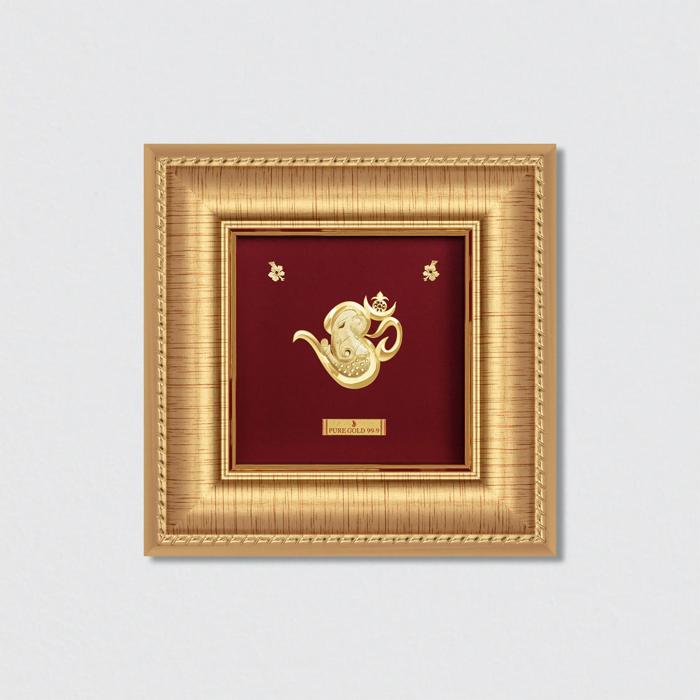 Om Ganesha artwork frame  in gold 