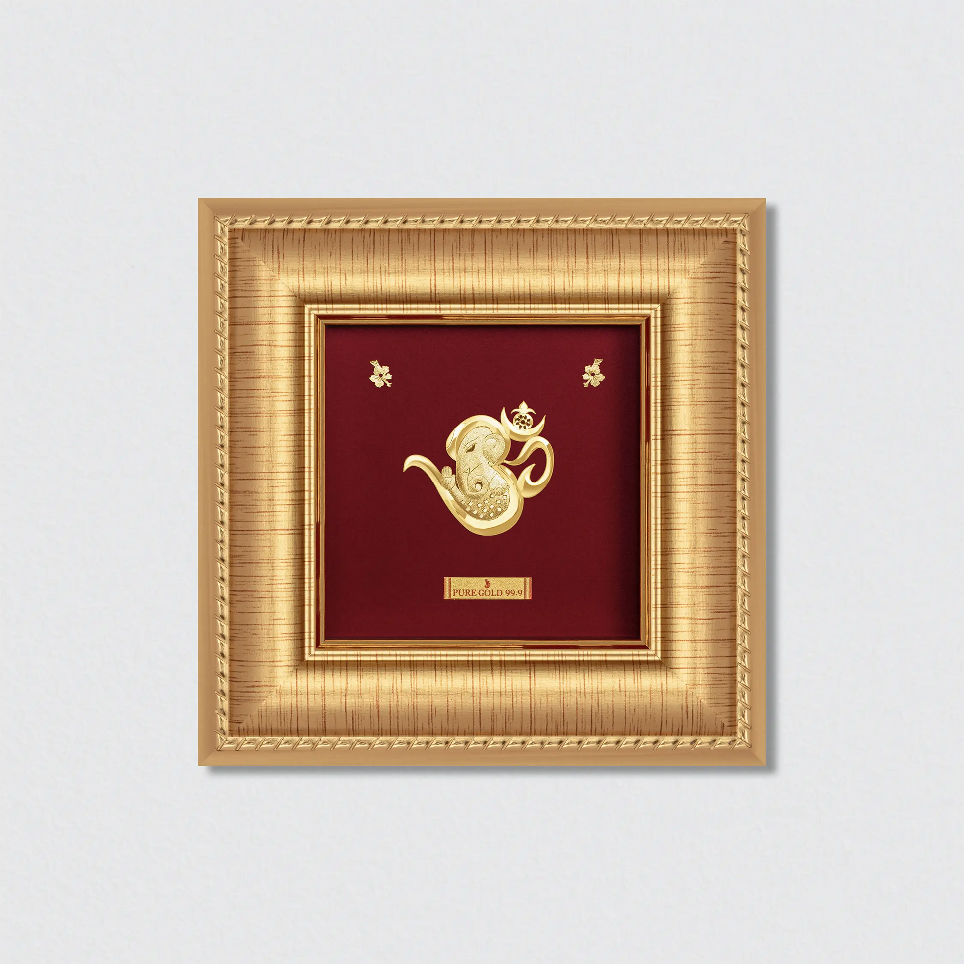 Om Ganesha artwork frame  in gold 