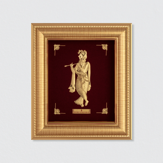 RadhaKrishna 24k Gold Frame , Perfect wall hanging frame, Best For gifting and home decor .