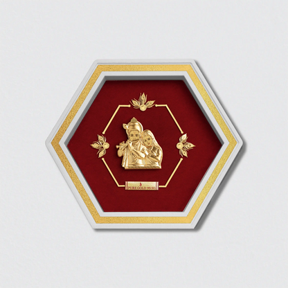Radha Krishna 24K Gold Spiritual Frame Ideal Corporate Gift