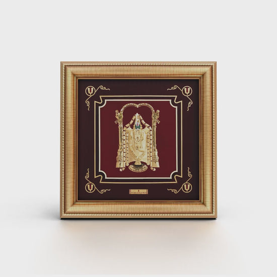 Tirupati Balaji gold wall hanging for home decor and gifting,