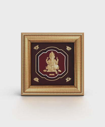 gold Ganesha frame for housewarming gift