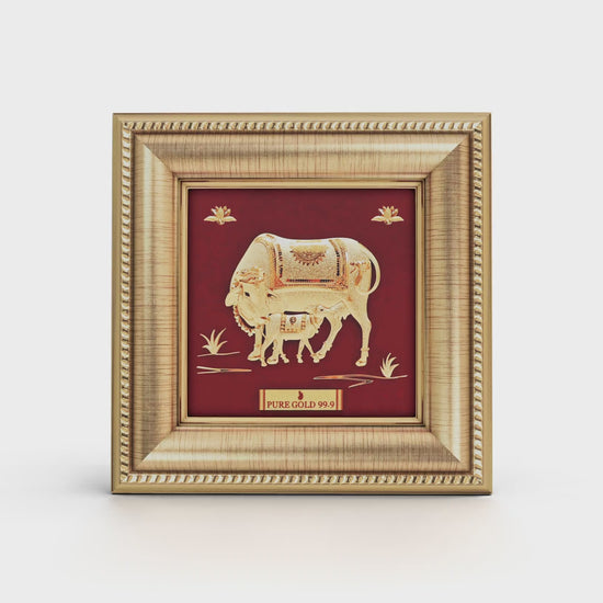 Kamdhenu Cow Pure Gold Sheet Artwork