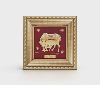 Kamdhenu Cow Pure Gold Sheet Artwork