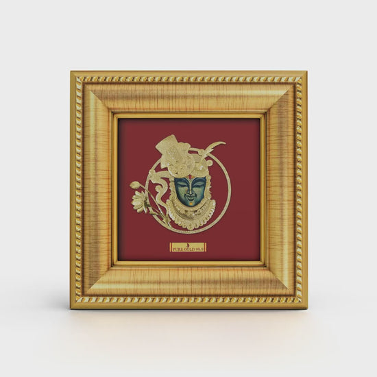 Shrinathji 24K Gold Sheet Frame best for festival and corporate gifting .