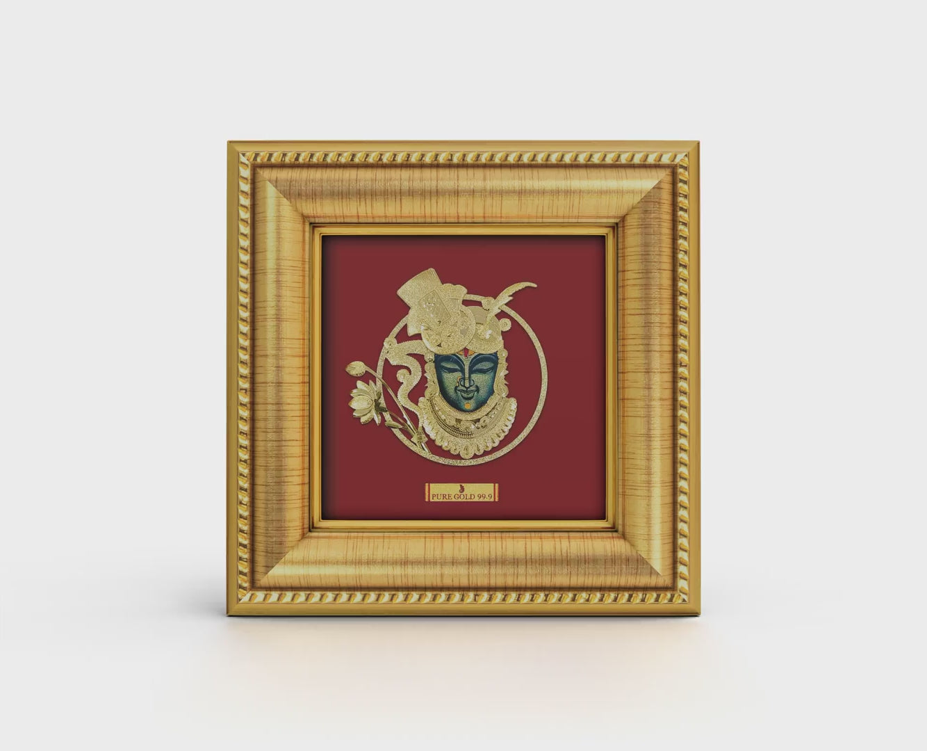 Shrinathji 24K Gold Sheet Frame best for festival and corporate gifting .