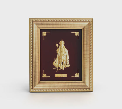 Prima Art Murgan ji 24K Gold Artwork Frame best for festival and corporate gifting .