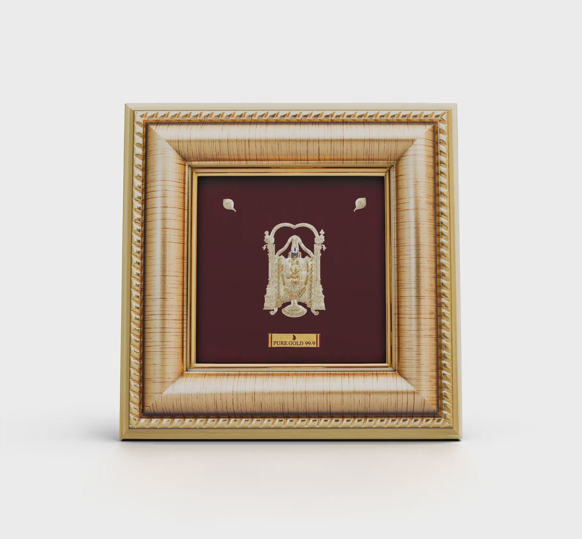 24K gold Balaji artwork in premium frame – perfect for home decor and gifting