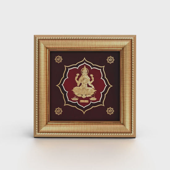 Lakshmi Devi gold frame for home temple