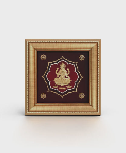 Lakshmi Devi gold frame for home temple