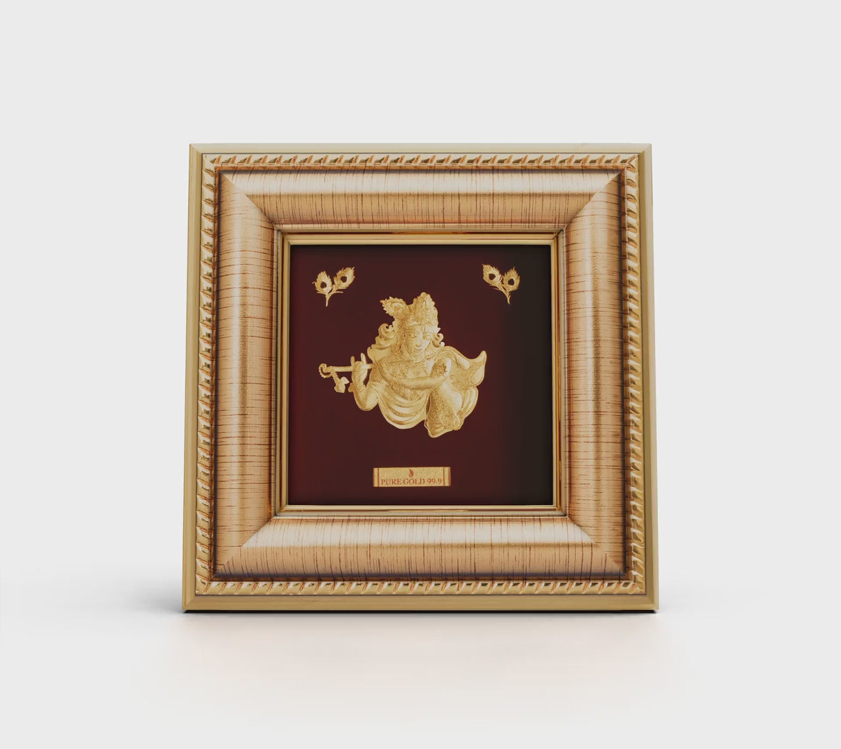 24K gold Radha Krishna artwork in premium frame – perfect for home decor and gifting