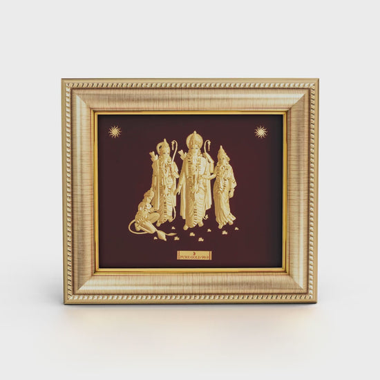 Prima Art Ram Darbar 24K Gold Sheet Artwork Frame best for festival and corporate gifting 