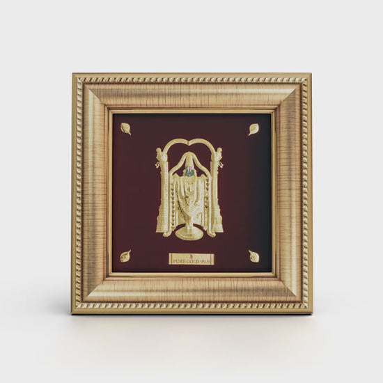 Prima Art Balaji 24K Gold Sheet Artwork Frame best for festival and corporate gifting 