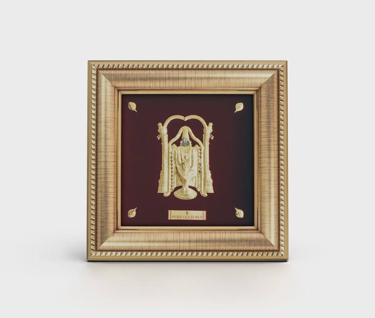 Prima Art Balaji 24K Gold Sheet Artwork Frame best for festival and corporate gifting 