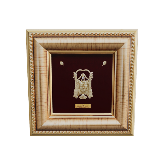 Prima Art Balaji 24K Gold Sheet Artwork Frame best for festival and corporate gifting