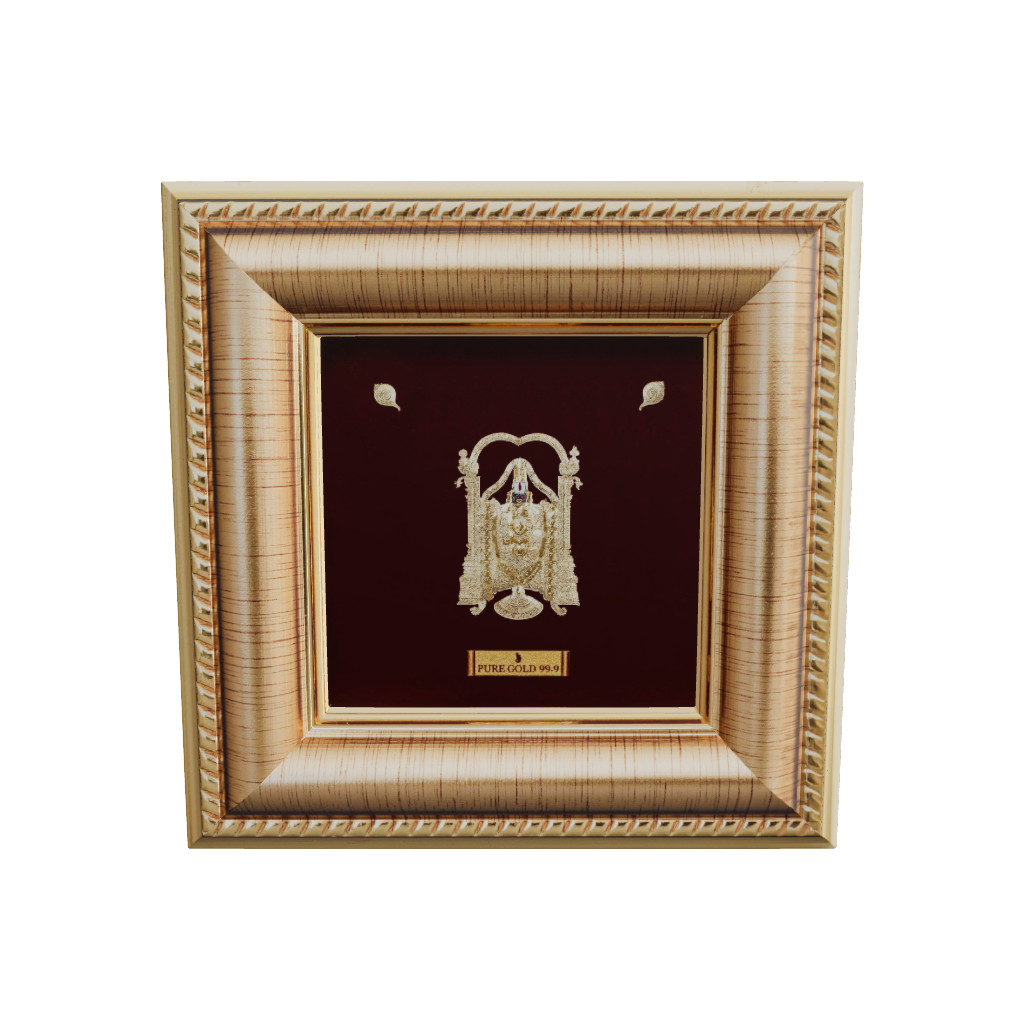 Prima Art Balaji 24K Gold Sheet Artwork Frame best for festival and corporate gifting