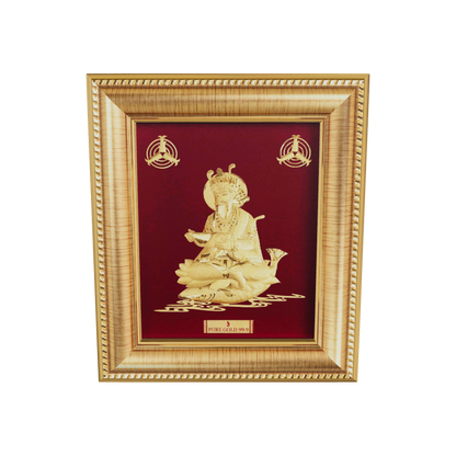 Jhulelal Pure 24-karat Gold Artwork
