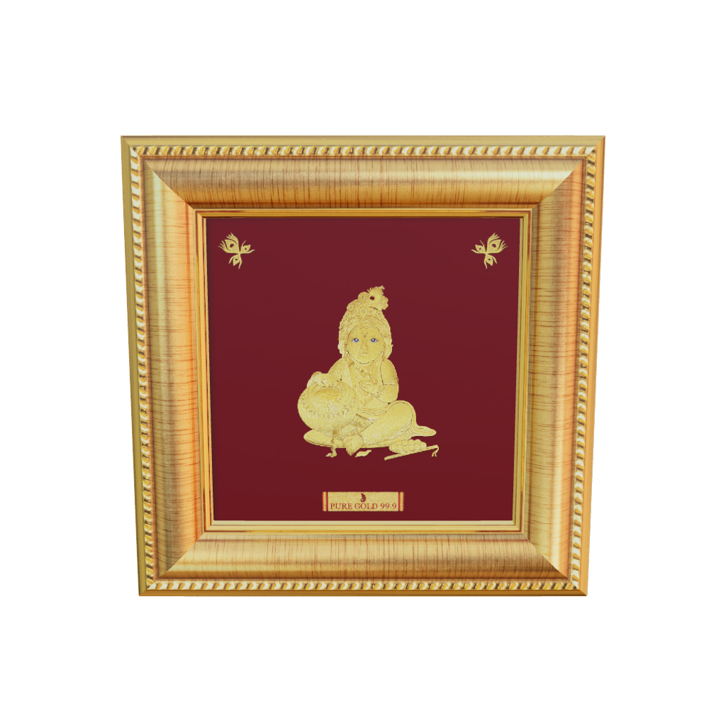 Prima Art , Prima Art India, Prima Art artwork, Prima Art 99.90% gold sheet artwork, 24k gold sheet artwork, Devotional artwork , Prima Art 24k gold sheet artwork, Balaji gold artwork