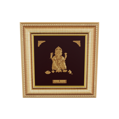 Lord Ganesha Gold frame by Prima Art. Perfect for house warming gift.