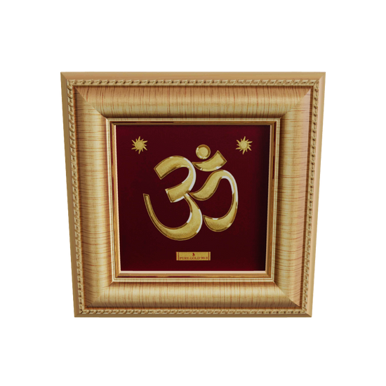 
Om Gold Wall Hanging Photo Frame For Home & Office Decoration