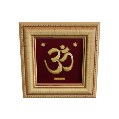
Om Gold Wall Hanging Photo Frame For Home & Office Decoration