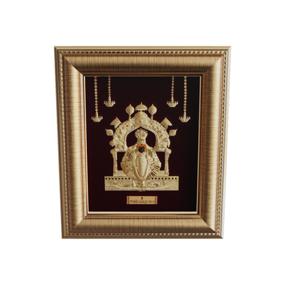 Prima Art AmbabiMahalaxmi 24K Gold Sheet Artwork Frame best for festival and corporate gifting 