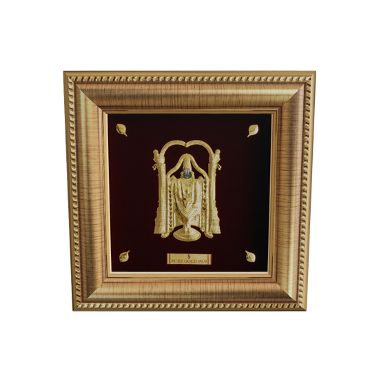 Prima Art Balaji 24K Gold Sheet Artwork Frame best for festival and corporate giftin