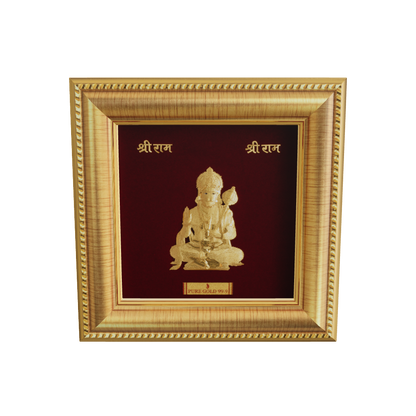 Prima Art Hanuman 24K Gold Sheet Artwork Frame best for festival and corporate gifting 