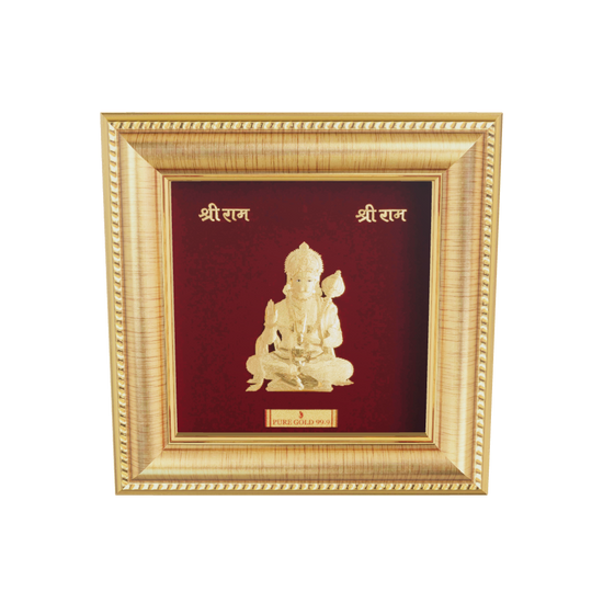 Prima Art Hanuman 24K Gold Sheet Artwork Frame best for festival and corporate gifting 