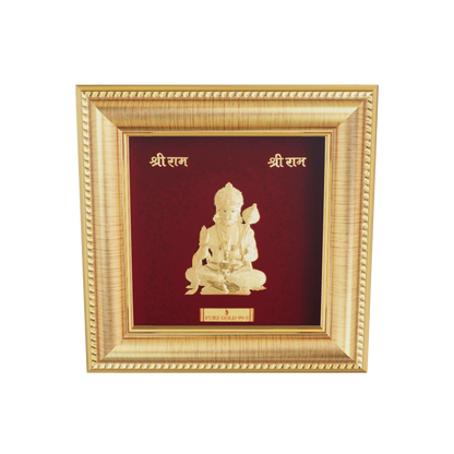 Prima Art Hanuman 24K Gold Sheet Artwork Frame best for festival and corporate gifting 