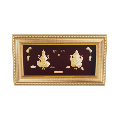Prima Art Balaji 24K Gold Sheet Artwork Frame best Lakshmi Ganesha festival and corporate gifting 