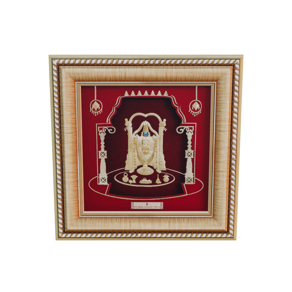 Prima Art , Prima Art India, Prima Art artwork, Prima Art 99.90% gold sheet artwork, 24k gold sheet artwork, Devotional artwork , Prima Art 24k gold sheet artwork, Balaji gold artwork
