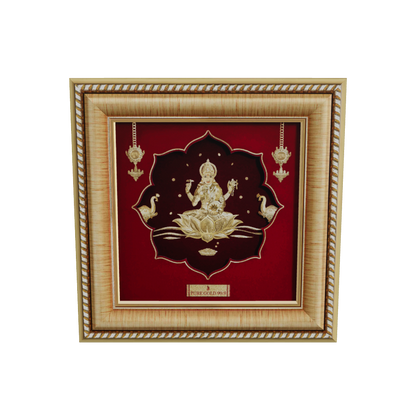 Prima Art Lakshmi 24K Gold Sheet Artwork Frame best for festival and corporate gifting 