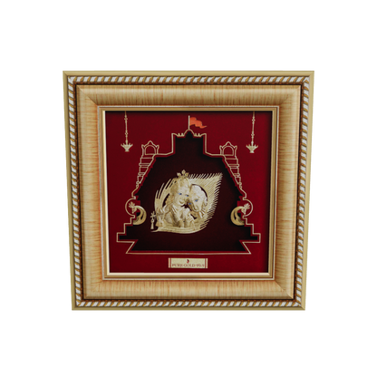 Prima Art Radha Krishna 24K Gold Sheet Artwork Frame best for festival and corporate gifting 