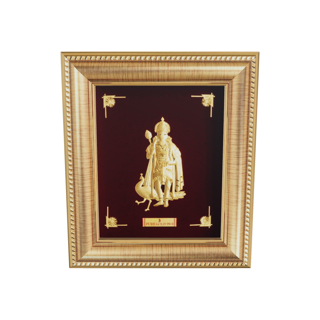 Prima Art Murgan 24K Gold Sheet Artwork Frame best for festival and corporate gifting 