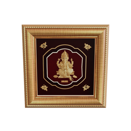 gold Ganesha frame for housewarming gift
