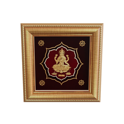 Lakshmi Devi gold frame for home temple