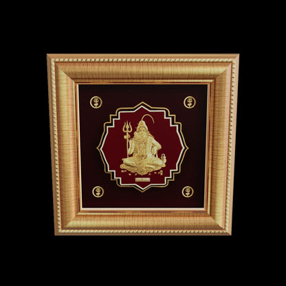 Shiva gold temple premium walll frame by Prima Art
