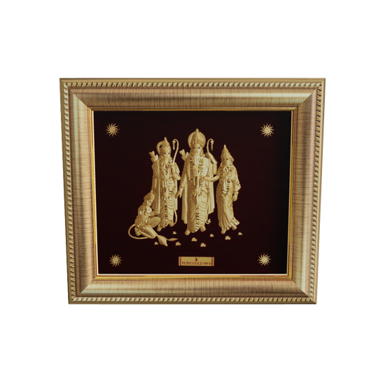 Prima Art Ram Darbar 24K Gold Sheet Artwork Frame best for festival and corporate gifting 
