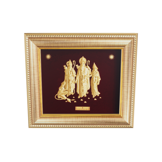 Prima Art Ram Darbar 24K Gold Sheet Artwork Frame best for festival and corporate gifting 