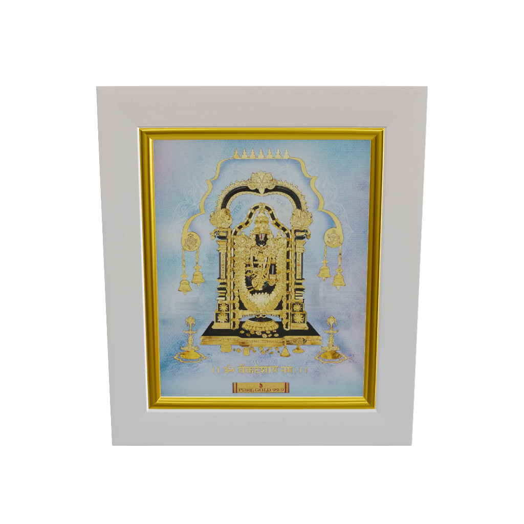Prima Art Balaji 24K Gold Sheet Artwork Frame best for festival and corporate gifting 